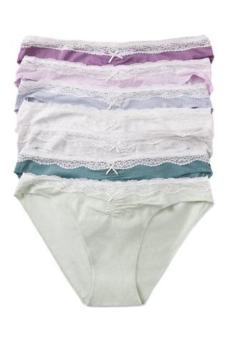 7 slip - Bianco e verde