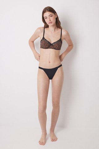 3 tanga - Nero e marrone