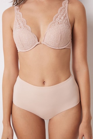 Culotte a vita alta - Rosa cipria