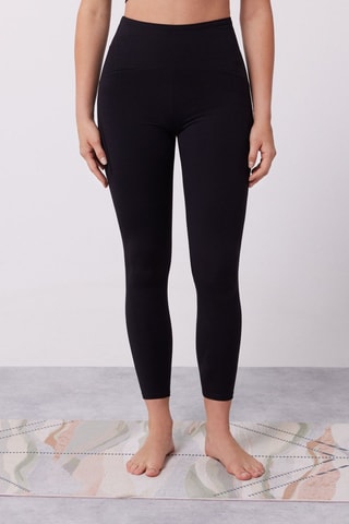 Leggings 7/8 a vita alta - Nero
