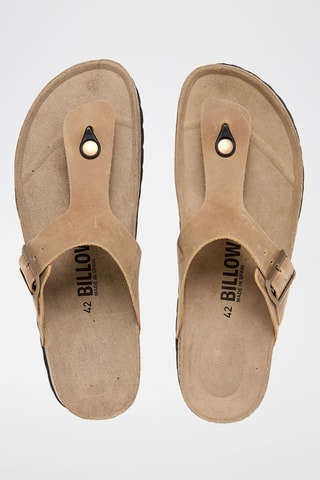 Sandali in pelle - Marrone