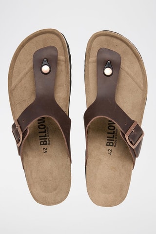 Sandali in pelle - Marrone