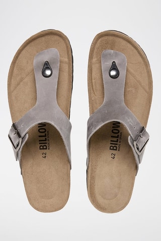 Sandali in pelle - Grigio