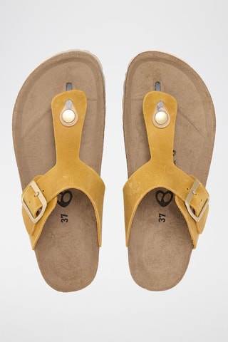 Sandali in pelle - Giallo