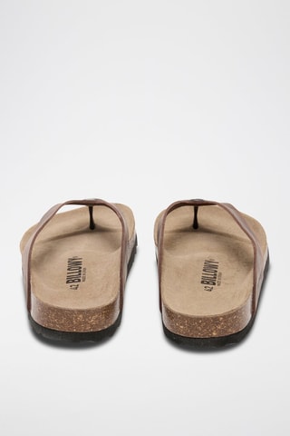 Sandali in pelle - Marrone