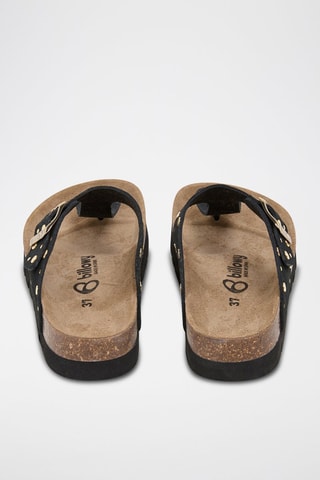 Sandali in pelle scamosciata - Nero