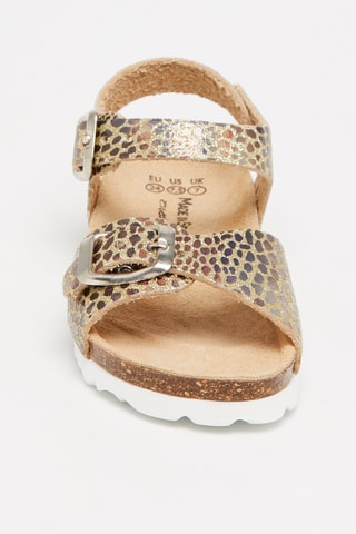 Sandali - Dorato e marrone scuro