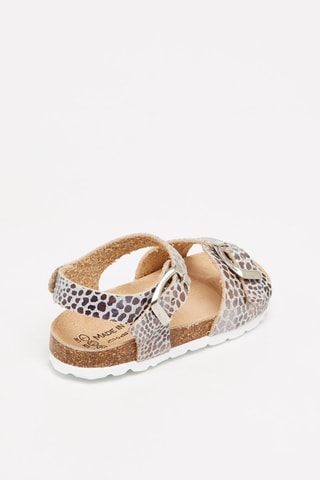 Sandali - Argentato e marrone scuro