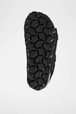 Sandali in pelle scamosciata - Nero