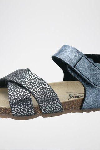 Sandali Rosso - Nero melange