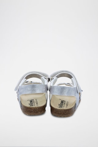 Sandali Rosso - Argentato e bianco