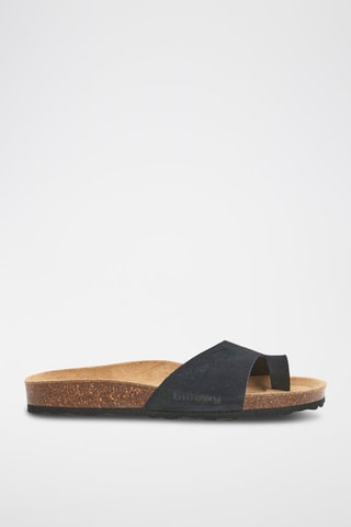 Sandálias em nobuck - Preto