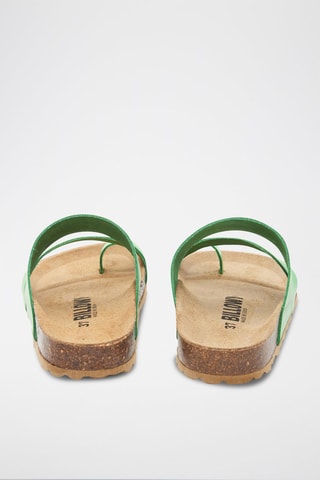 Sandali in pelle - Verde 