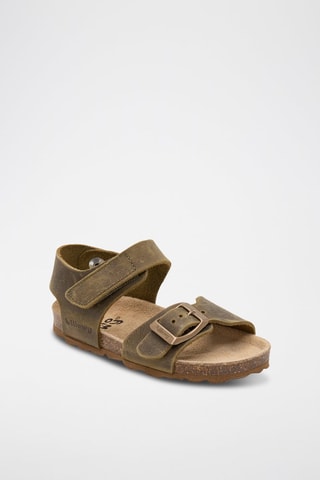 Sandali in pelle - Marrone