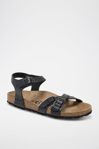 Sandali in pelle - Nero