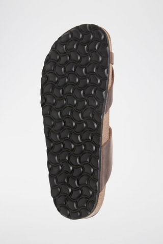 Sandali in pelle - Marrone