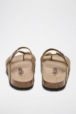 Sandali in pelle - Kaki