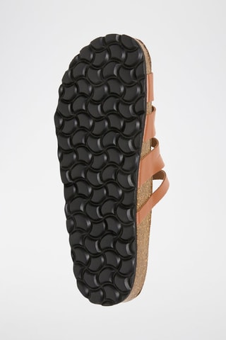 Sandali in pelle - Marrone