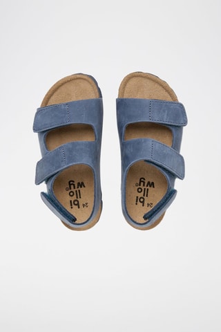 Sandali in pelle - Blu