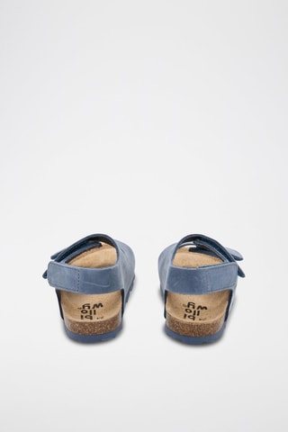 Sandali in pelle - Blu