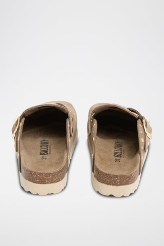 Sabot in pelle - Marrone