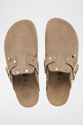 Sabot in pelle - Marrone