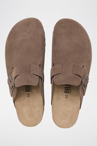 Sabot in pelle scamosciata Zueco - Marrone