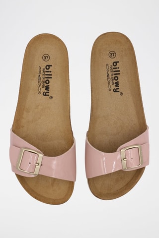 Mules envernizados Rosso Rosa