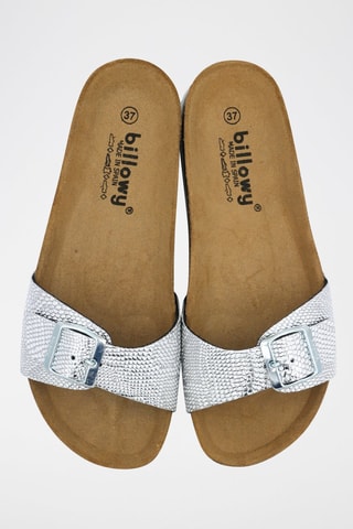 Ciabatte Rosso - Argentato