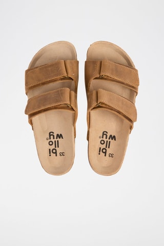 Ciabatte in pelle scamosciata - Marrone