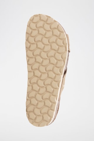 Sandali platform in pelle scamosciata - Marrone