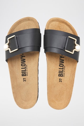 Ciabatte in pelle - Nero