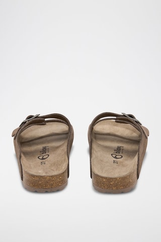 Ciabatte in pelle - Marrone