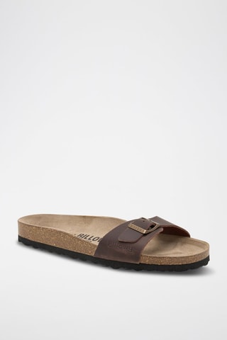 Ciabatte in pelle - Marrone