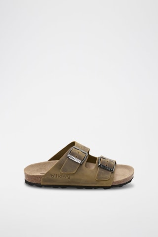 Ciabatte in pelle - Kaki