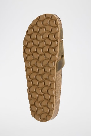 Ciabatte in pelle - Kaki