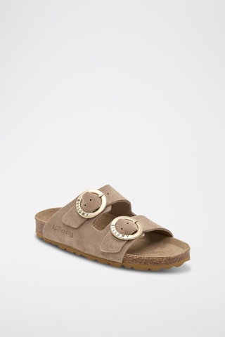 Ciabatte in pelle - Marrone