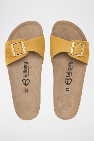 Ciabatte in pelle - Giallo