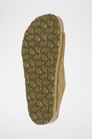 Ciabatte in pelle scamosciata - Kaki