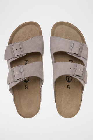 Ciabatte in pelle - Marrone