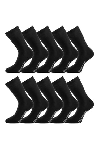 10 paires de chaussettes – Noir - Serge Blanco