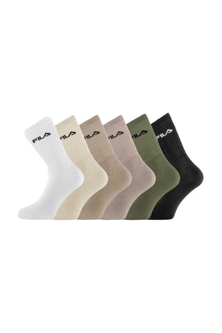 6 paia di calze - Bianco e beige - Fila