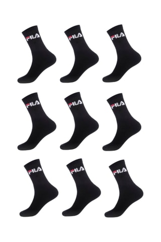 9 paia di calze da tennis - Nero - Fila