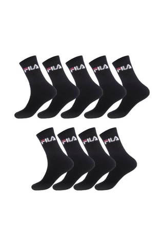 9 paia di calze da tennis - Nero - Fila