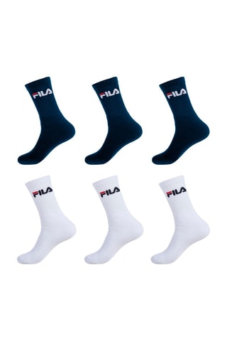 6 paia di calze Fila - Navy e bianco