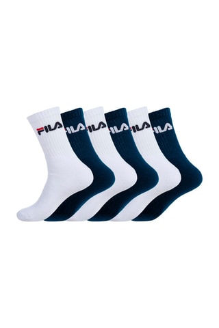 6 paia di calze Fila - Navy e bianco