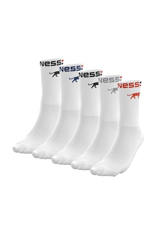 5 paia di calze Airness - Bianco