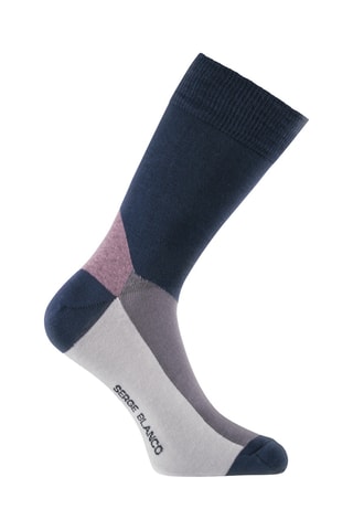 6 paia di calze Serge Blanco - Blu