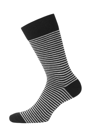 6 paia di calze Serge Blanco - Nero, grigio e bianco