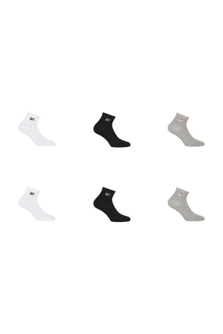 6 paia di calze Fila - Grigio, bianco e nero